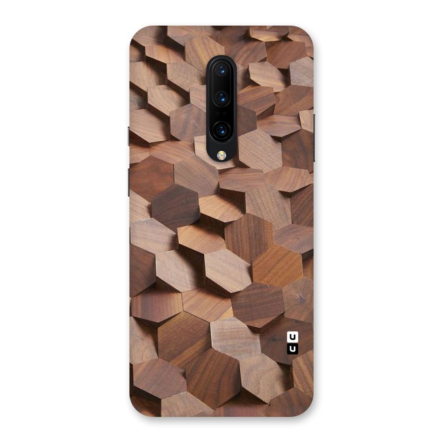 Uplifted Wood Hexagons Back Case for OnePlus 7 Pro