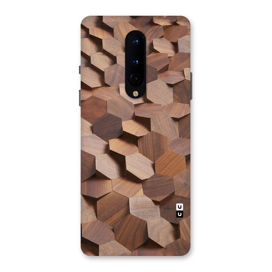 Uplifted Wood Hexagons Back Case for OnePlus 8