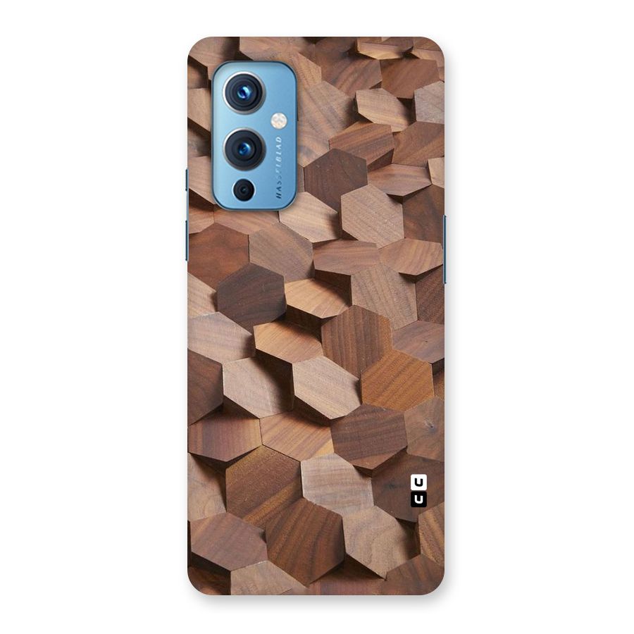 Uplifted Wood Hexagons Back Case for OnePlus 9