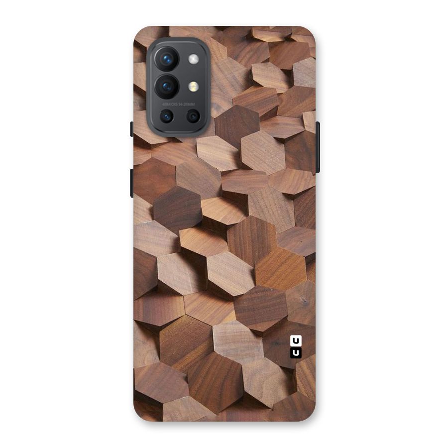 Uplifted Wood Hexagons Back Case for OnePlus 9R