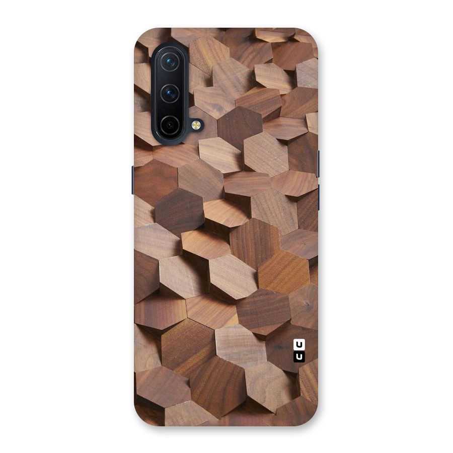 Uplifted Wood Hexagons Back Case for OnePlus Nord CE 5G