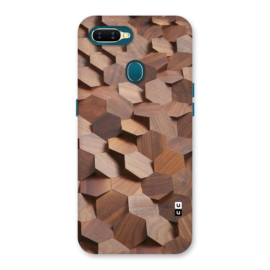 Uplifted Wood Hexagons Back Case for Oppo A11k