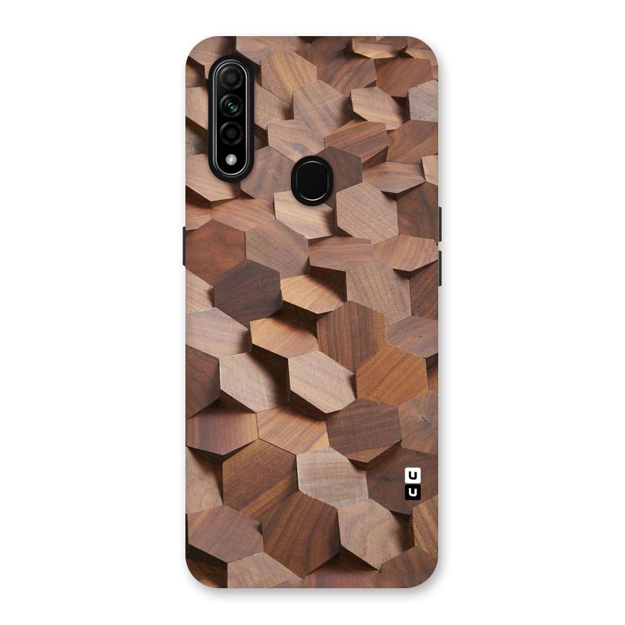 Uplifted Wood Hexagons Back Case for Oppo A31