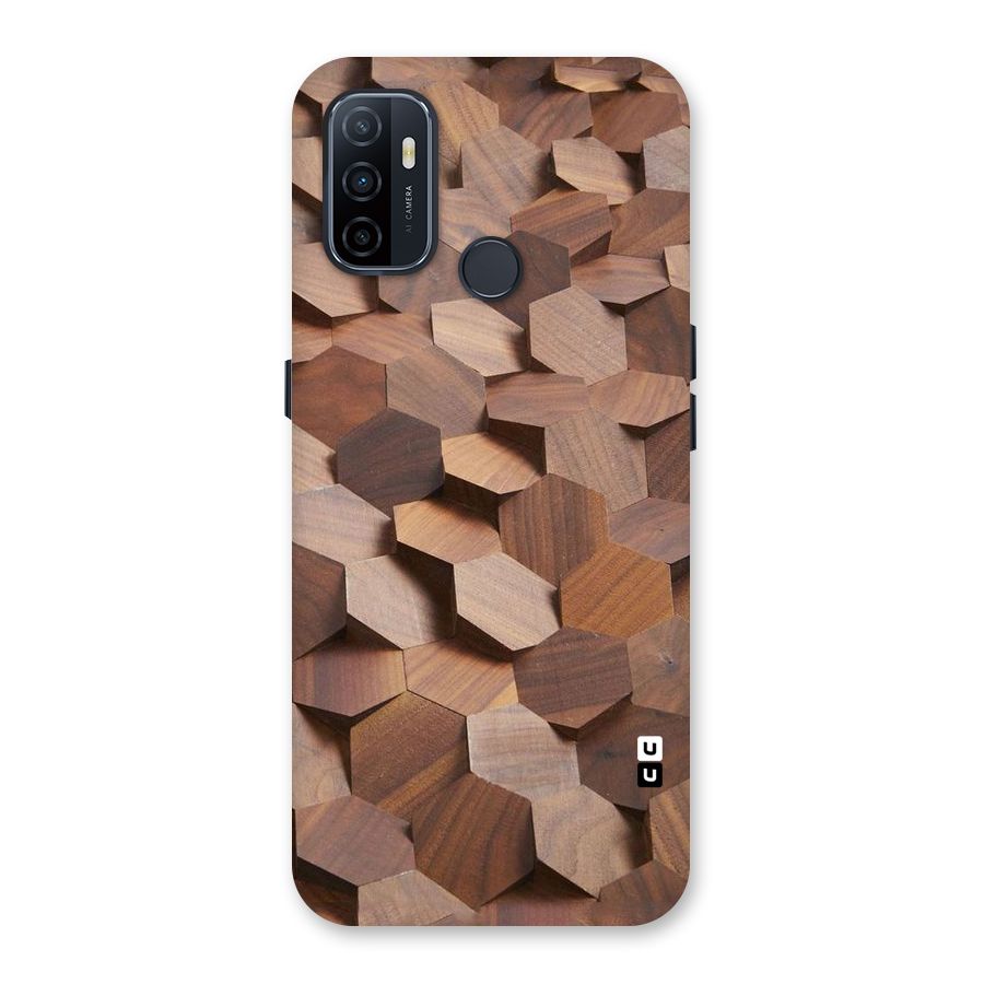 Uplifted Wood Hexagons Back Case for Oppo A32