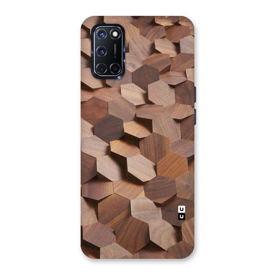 Uplifted Wood Hexagons Back Case for Oppo A52