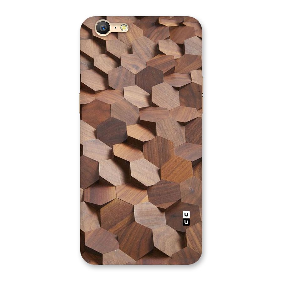 Uplifted Wood Hexagons Back Case for Oppo A57