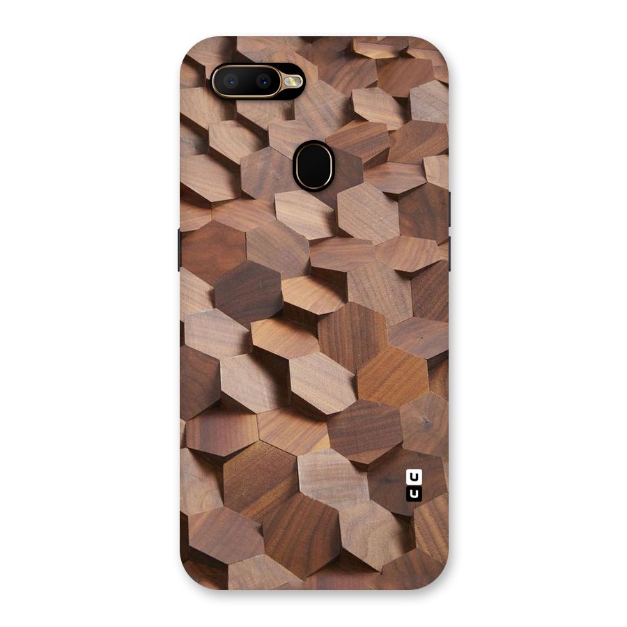 Uplifted Wood Hexagons Back Case for Oppo A5s