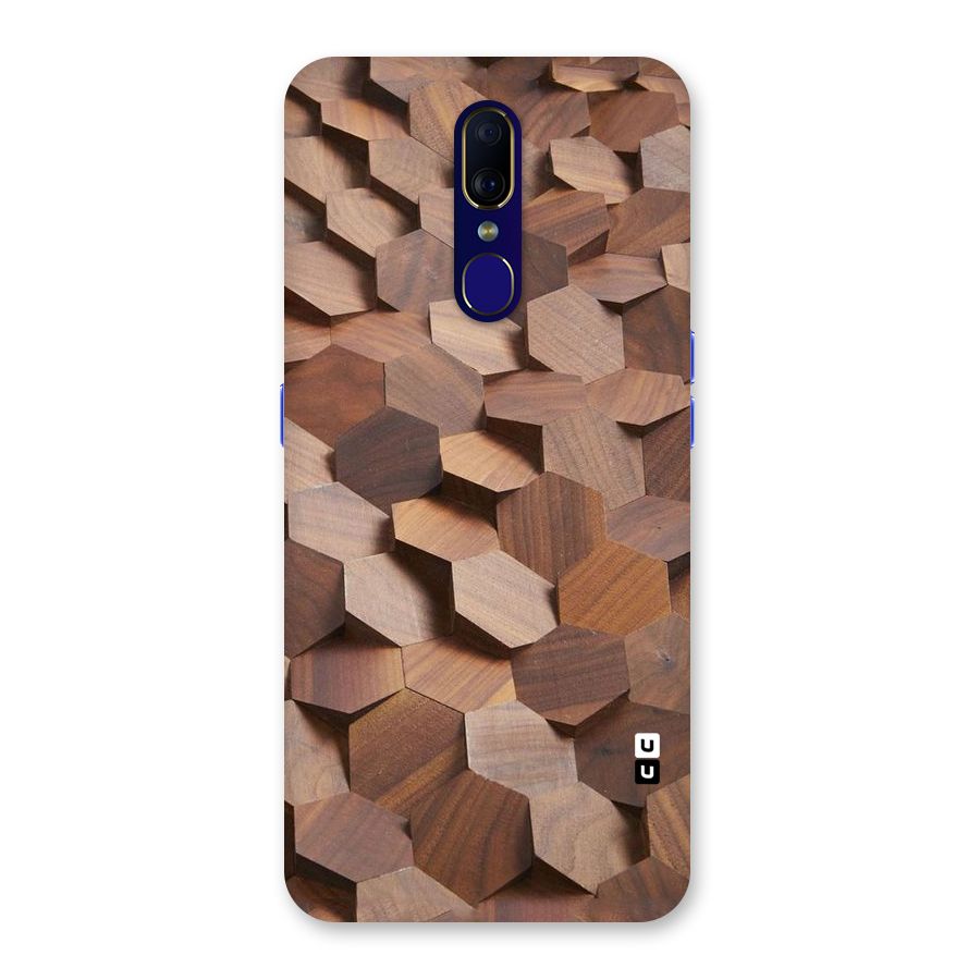 Uplifted Wood Hexagons Back Case for Oppo A9
