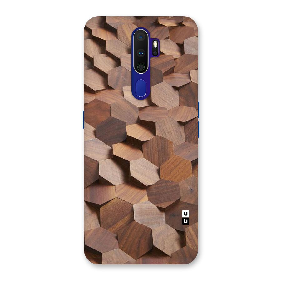 Uplifted Wood Hexagons Back Case for Oppo A9 (2020)