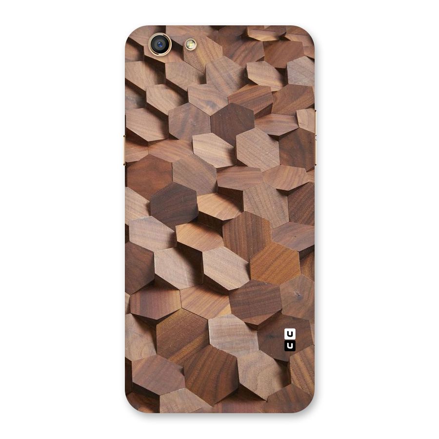 Uplifted Wood Hexagons Back Case for Oppo F3