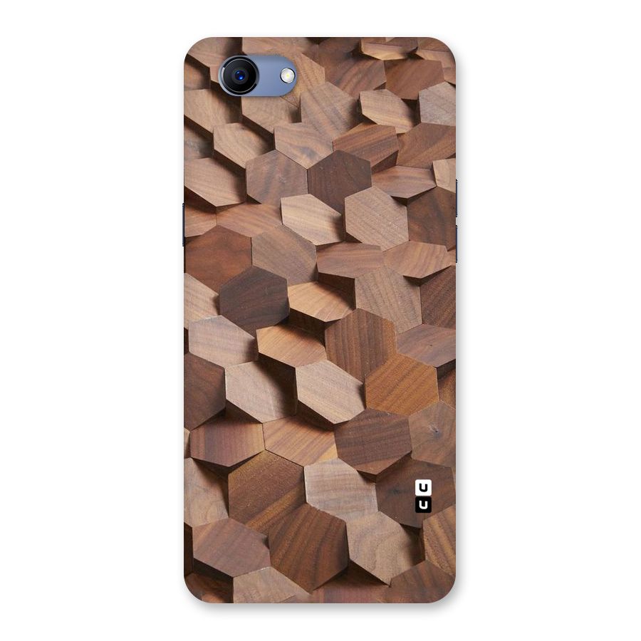 Uplifted Wood Hexagons Back Case for Oppo Realme 1