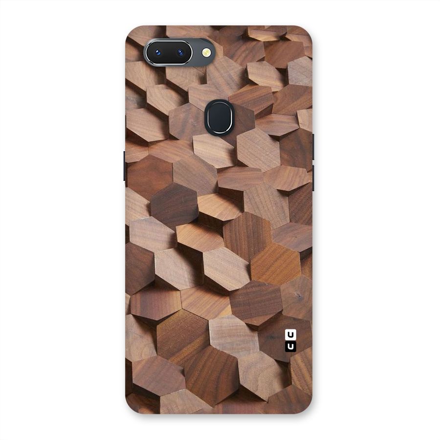 Uplifted Wood Hexagons Back Case for Oppo Realme 2