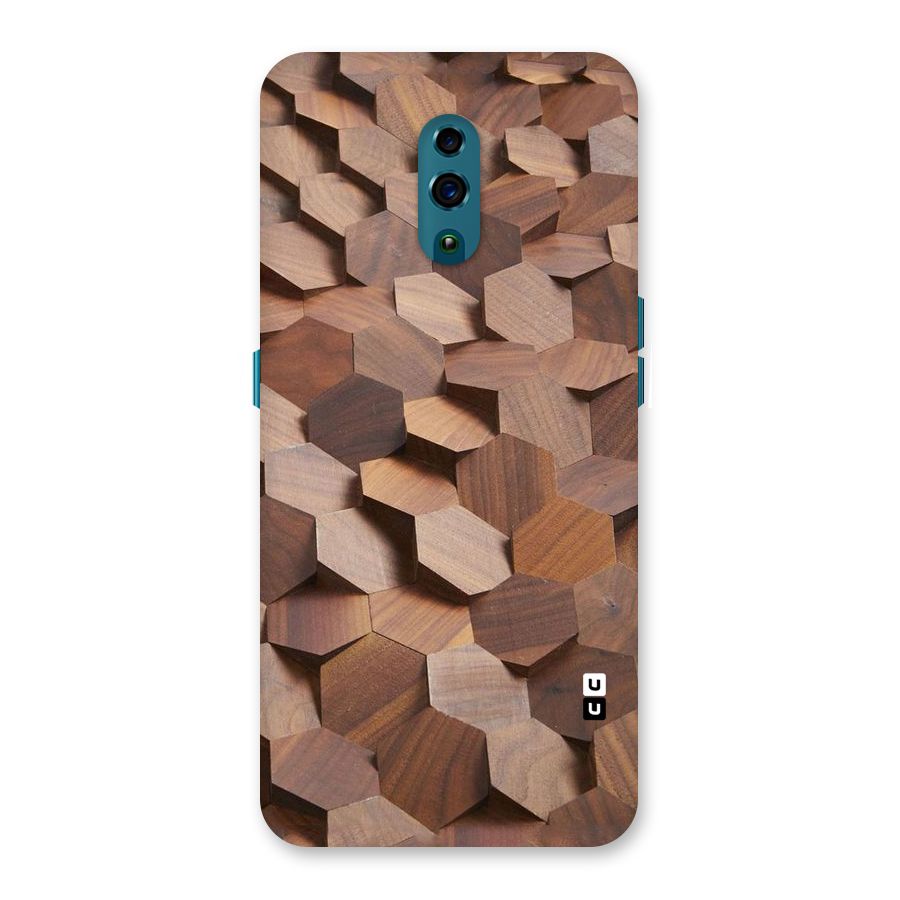Uplifted Wood Hexagons Back Case for Oppo Reno