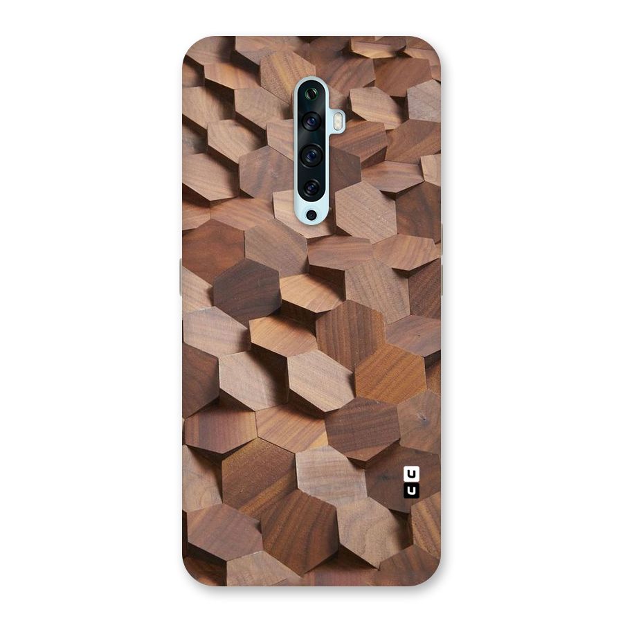 Uplifted Wood Hexagons Back Case for Oppo Reno2 Z