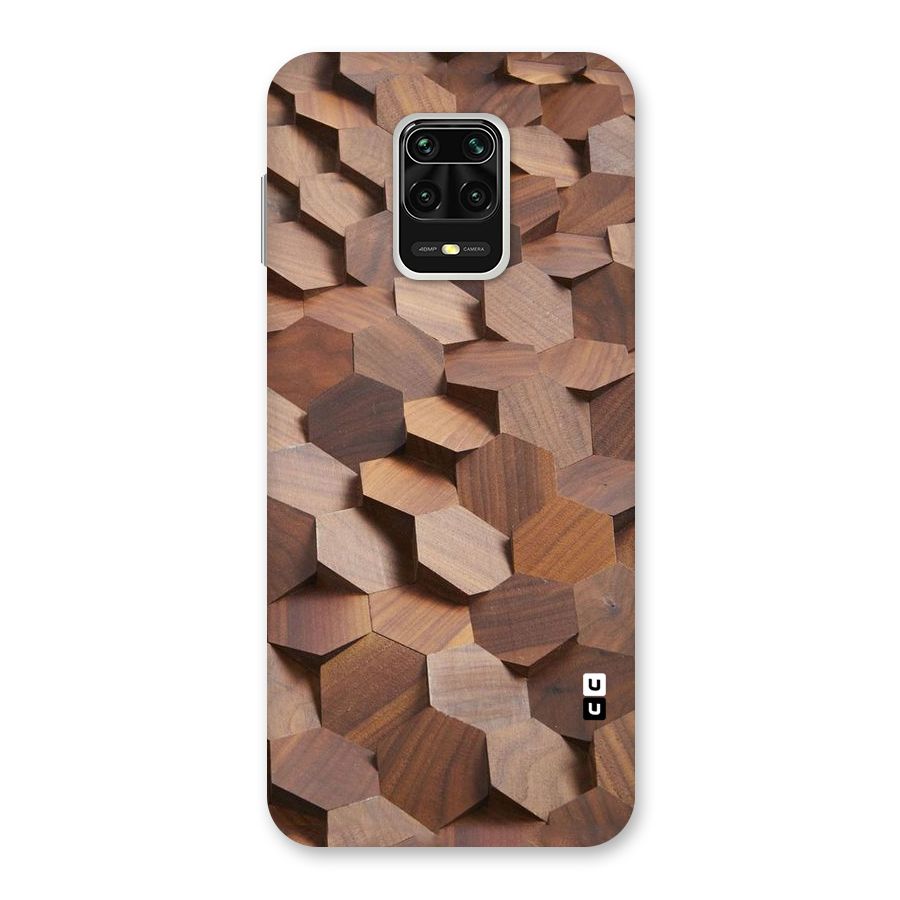 Uplifted Wood Hexagons Back Case for Poco M2 Pro
