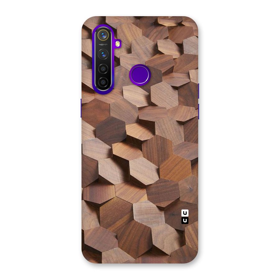 Uplifted Wood Hexagons Back Case for Realme 5 Pro