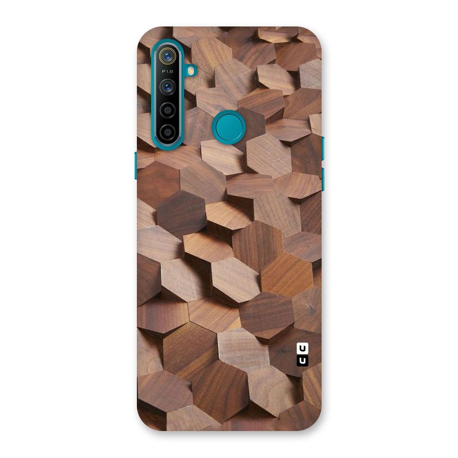 Uplifted Wood Hexagons Back Case for Realme 5i