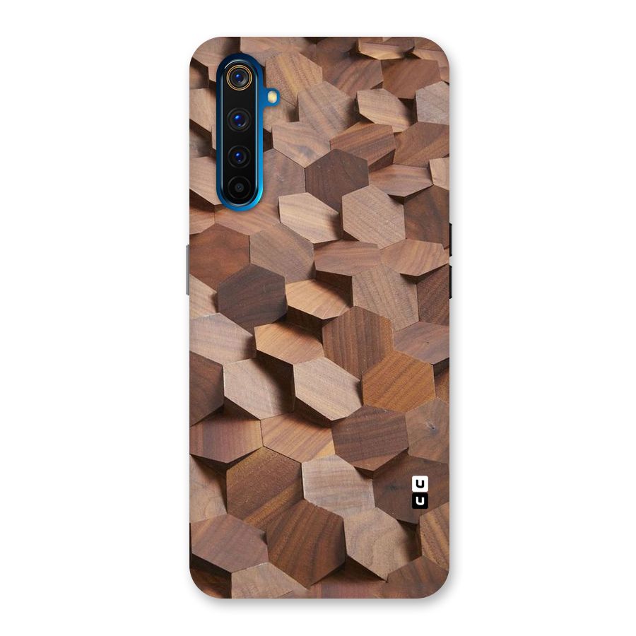 Uplifted Wood Hexagons Back Case for Realme 6 Pro