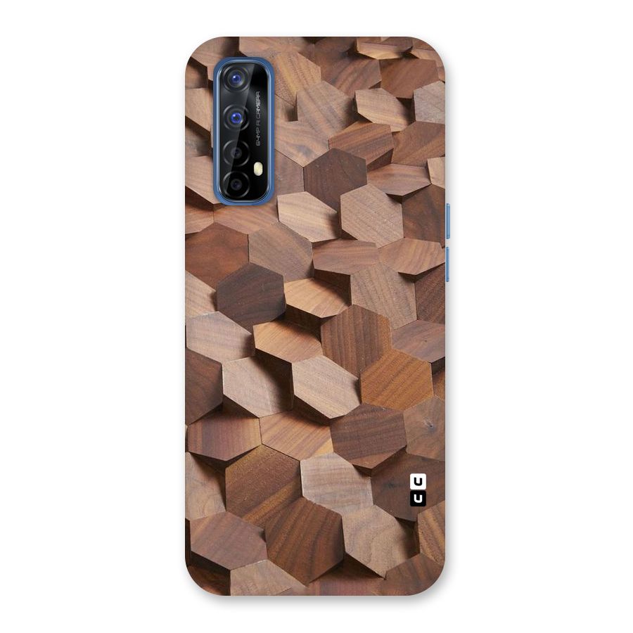 Uplifted Wood Hexagons Back Case for Realme 7