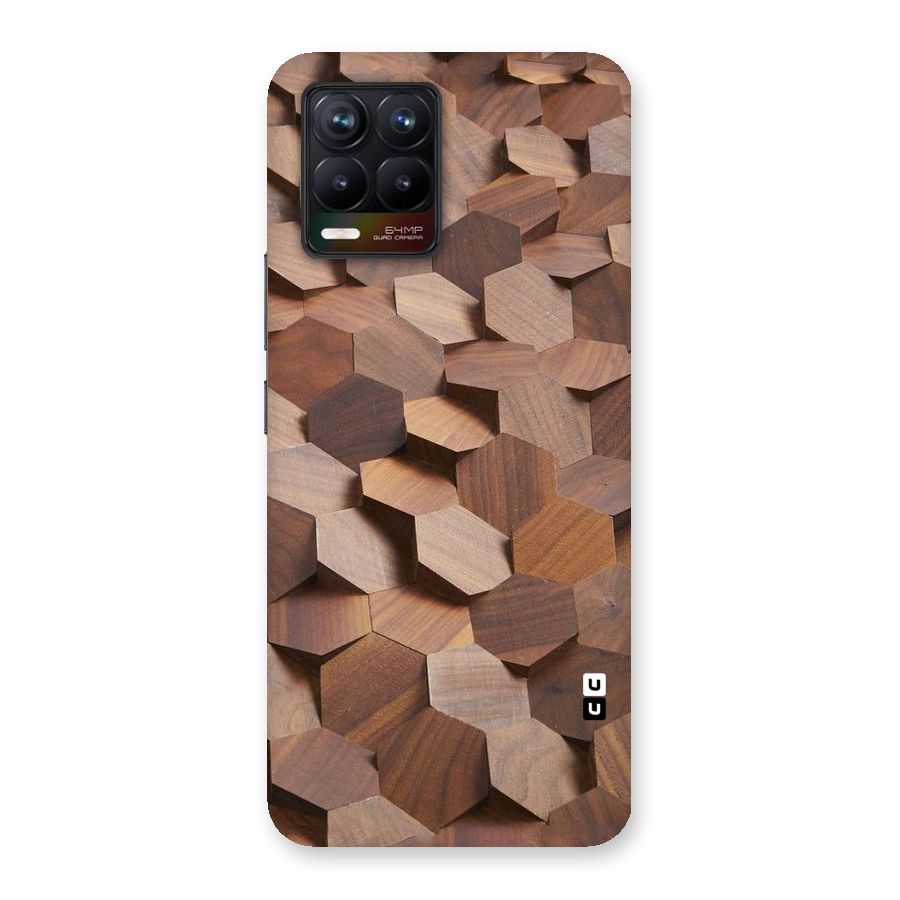 Uplifted Wood Hexagons Back Case for Realme 8