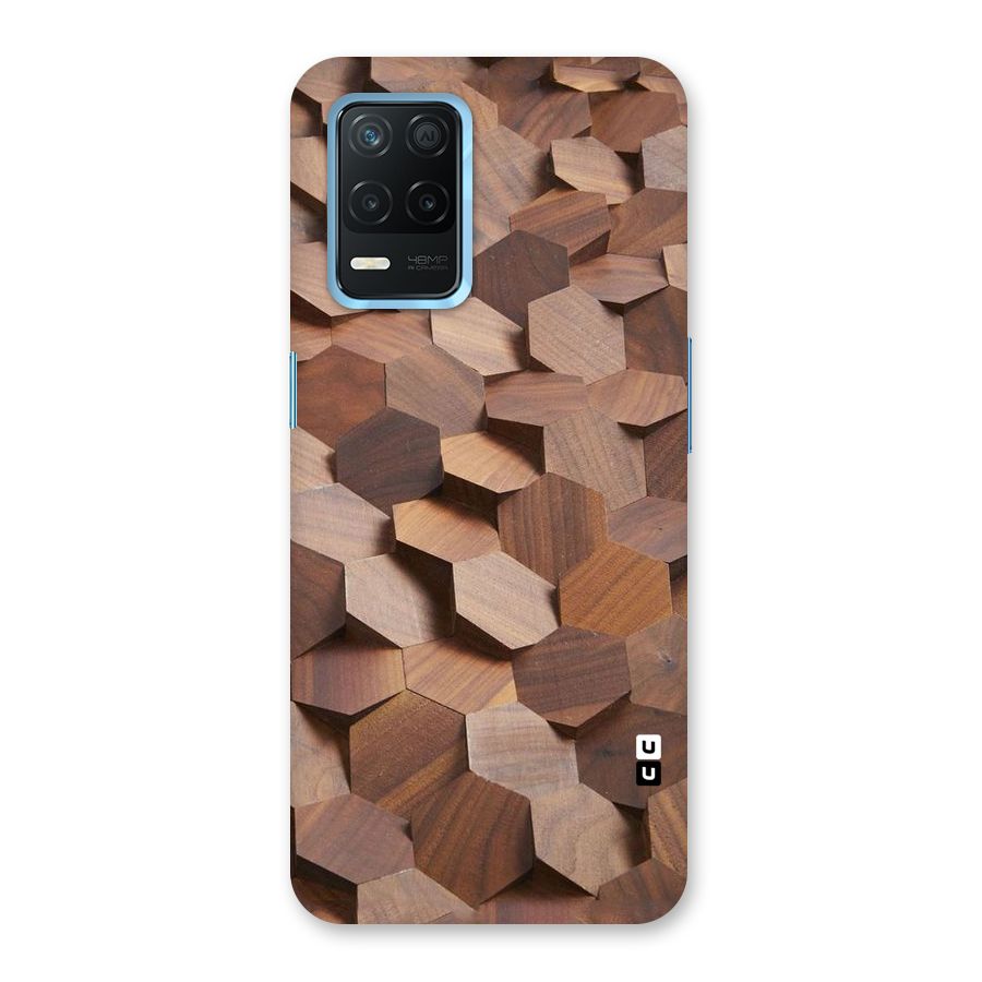 Uplifted Wood Hexagons Back Case for Realme 8 5G