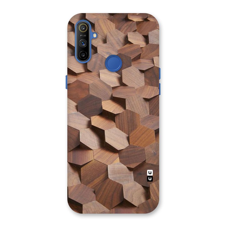 Uplifted Wood Hexagons Back Case for Realme Narzo 10A