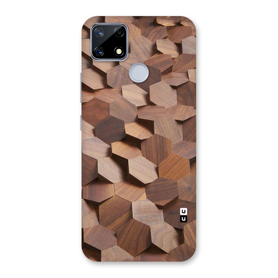 Uplifted Wood Hexagons Back Case for Realme Narzo 20