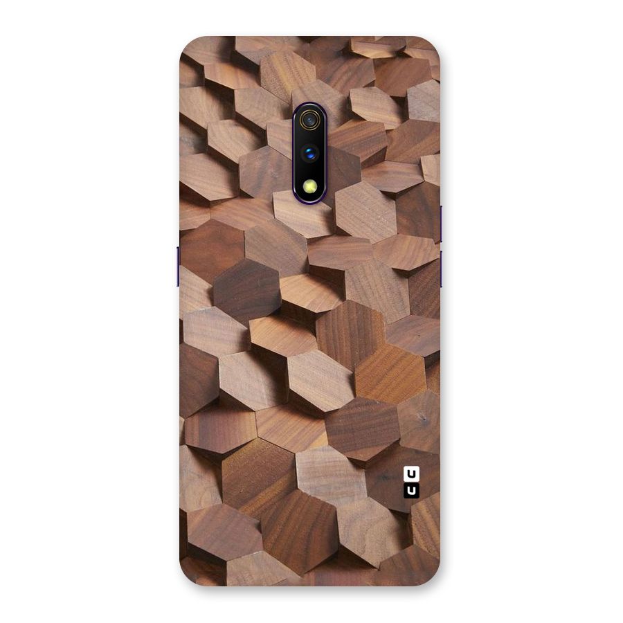 Uplifted Wood Hexagons Back Case for Realme X