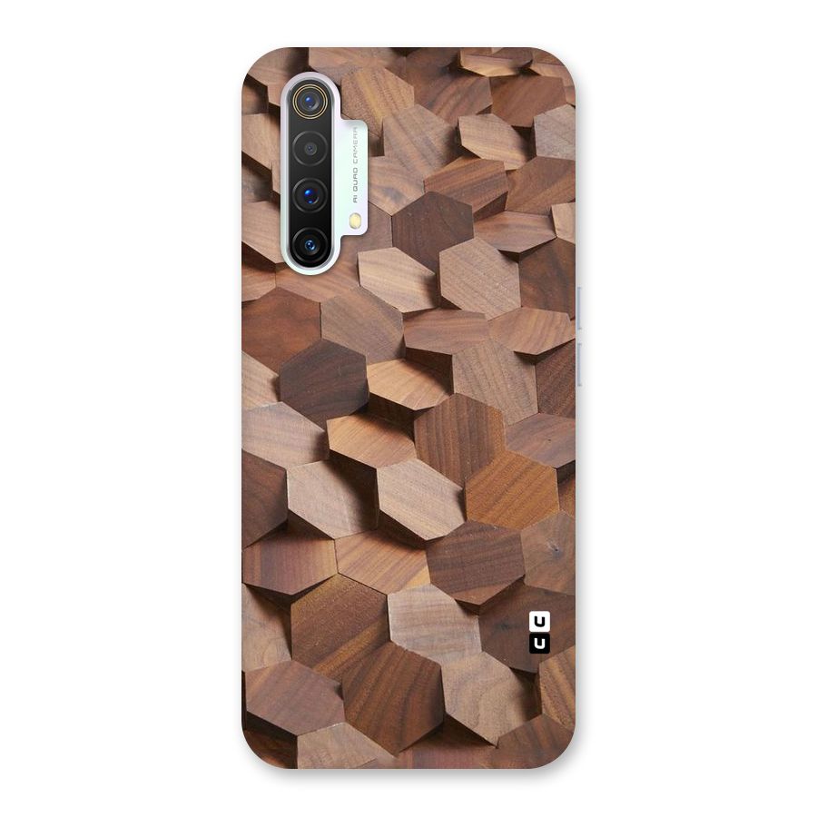 Uplifted Wood Hexagons Back Case for Realme X3 SuperZoom
