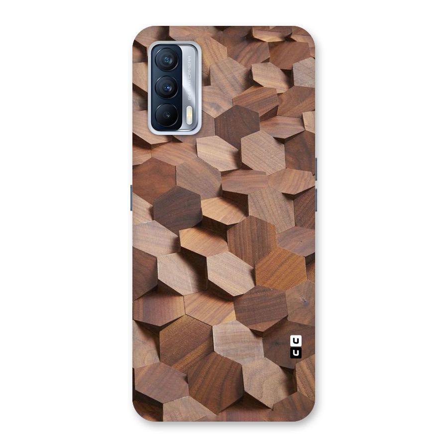 Uplifted Wood Hexagons Back Case for Realme X7