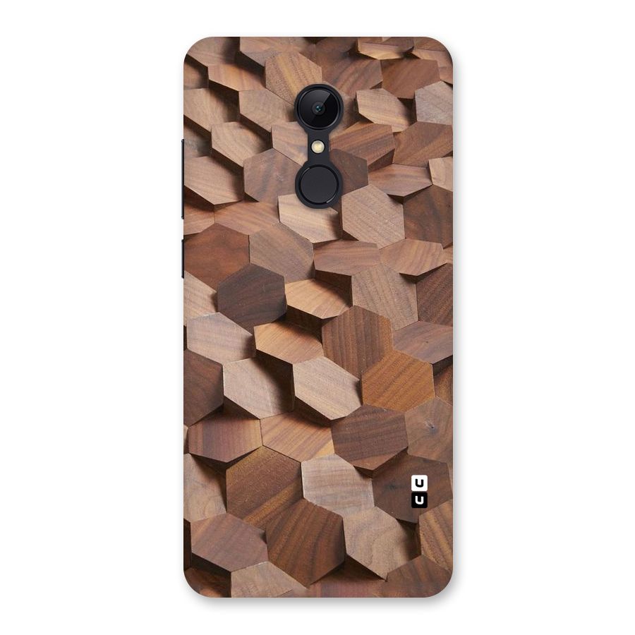Uplifted Wood Hexagons Back Case for Redmi 5