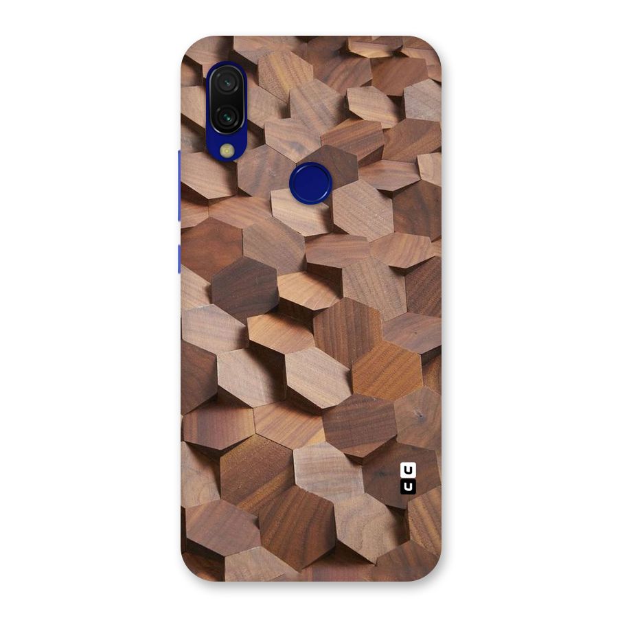Uplifted Wood Hexagons Back Case for Redmi 7