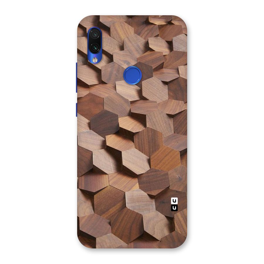 Uplifted Wood Hexagons Back Case for Redmi Note 7S