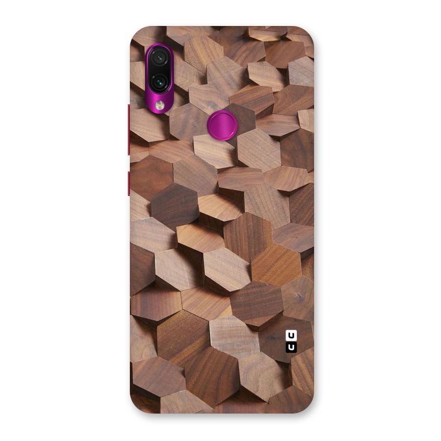 Uplifted Wood Hexagons Back Case for Redmi Note 7 Pro