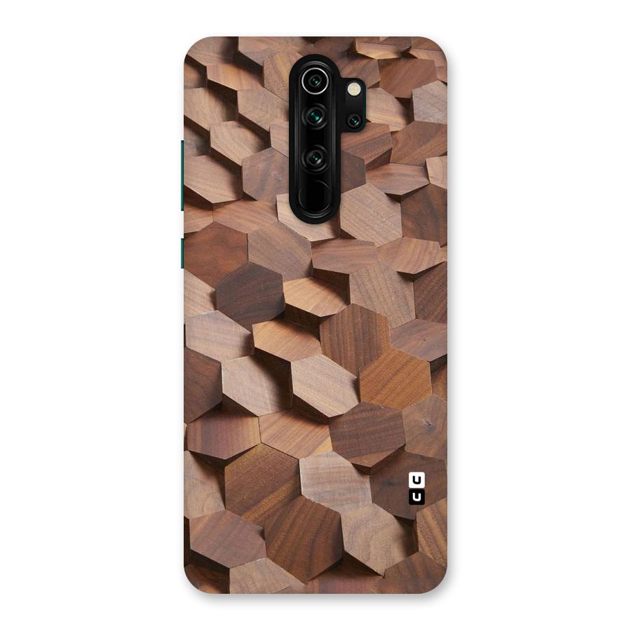 Uplifted Wood Hexagons Back Case for Redmi Note 8 Pro