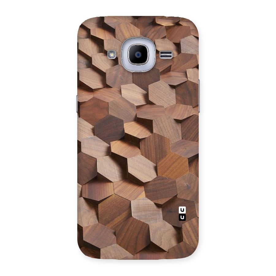 Uplifted Wood Hexagons Back Case for Samsung Galaxy J2 Pro