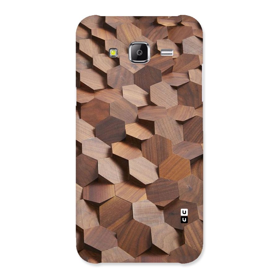 Uplifted Wood Hexagons Back Case for Samsung Galaxy J5