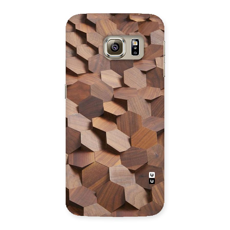 Uplifted Wood Hexagons Back Case for Samsung Galaxy S6 Edge