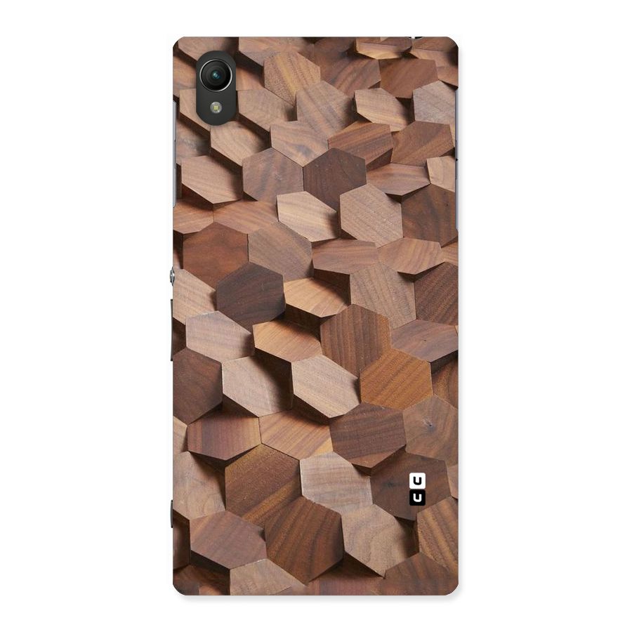 Uplifted Wood Hexagons Back Case for Sony Xperia Z1