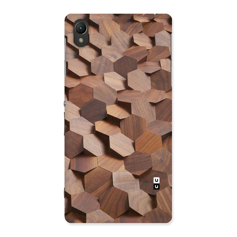 Uplifted Wood Hexagons Back Case for Sony Xperia Z2