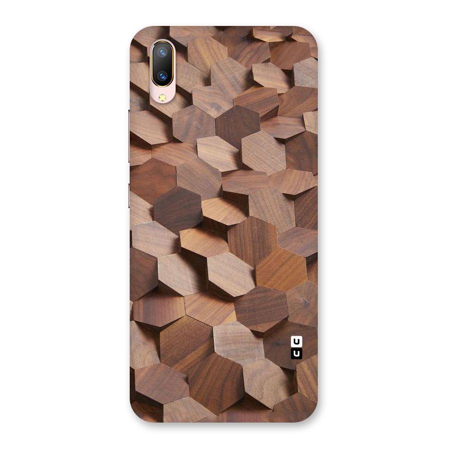 Uplifted Wood Hexagons Back Case for Vivo V11 Pro