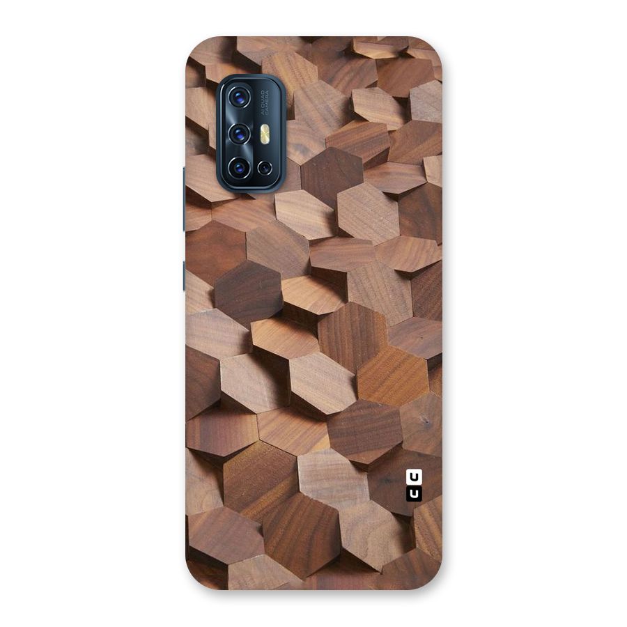 Uplifted Wood Hexagons Back Case for Vivo V17