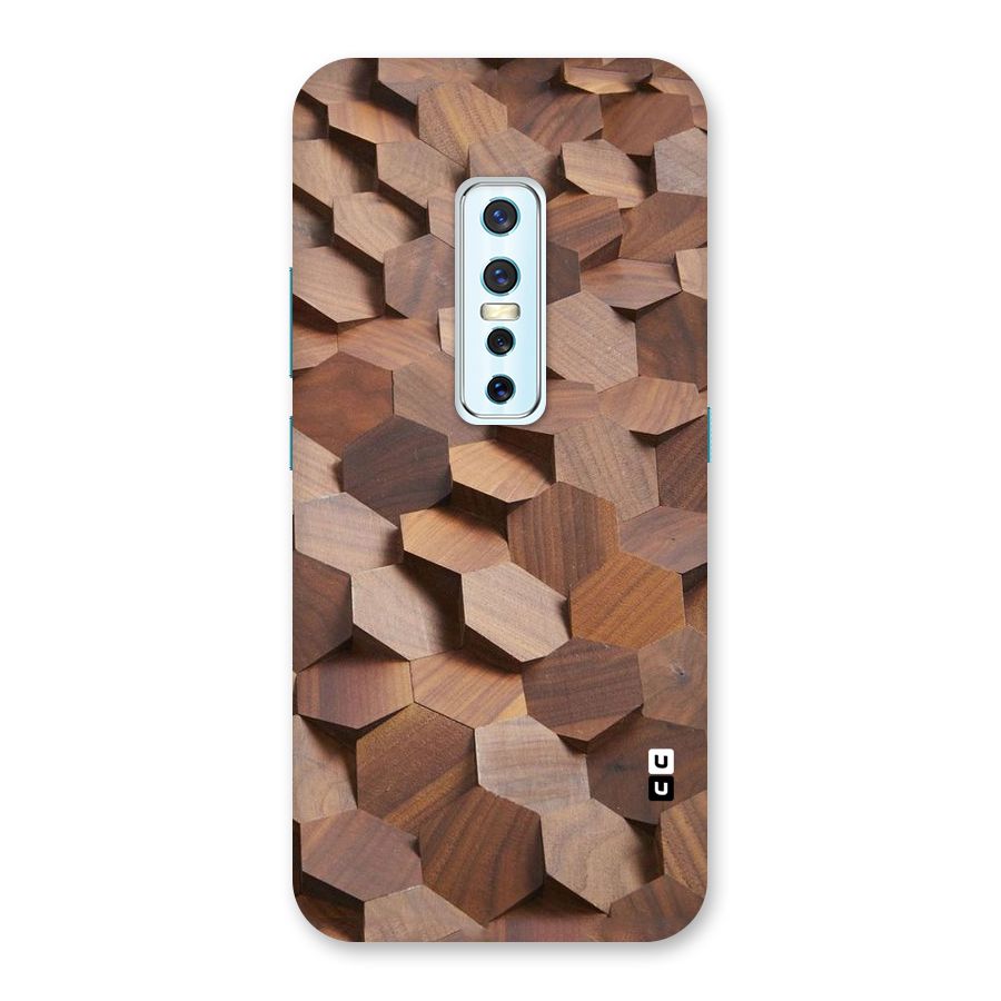 Uplifted Wood Hexagons Back Case for Vivo V17 Pro