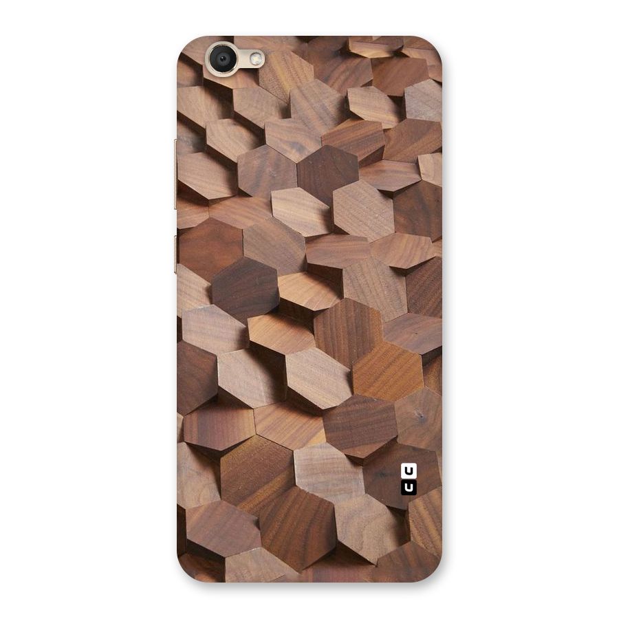 Uplifted Wood Hexagons Back Case for Vivo V5
