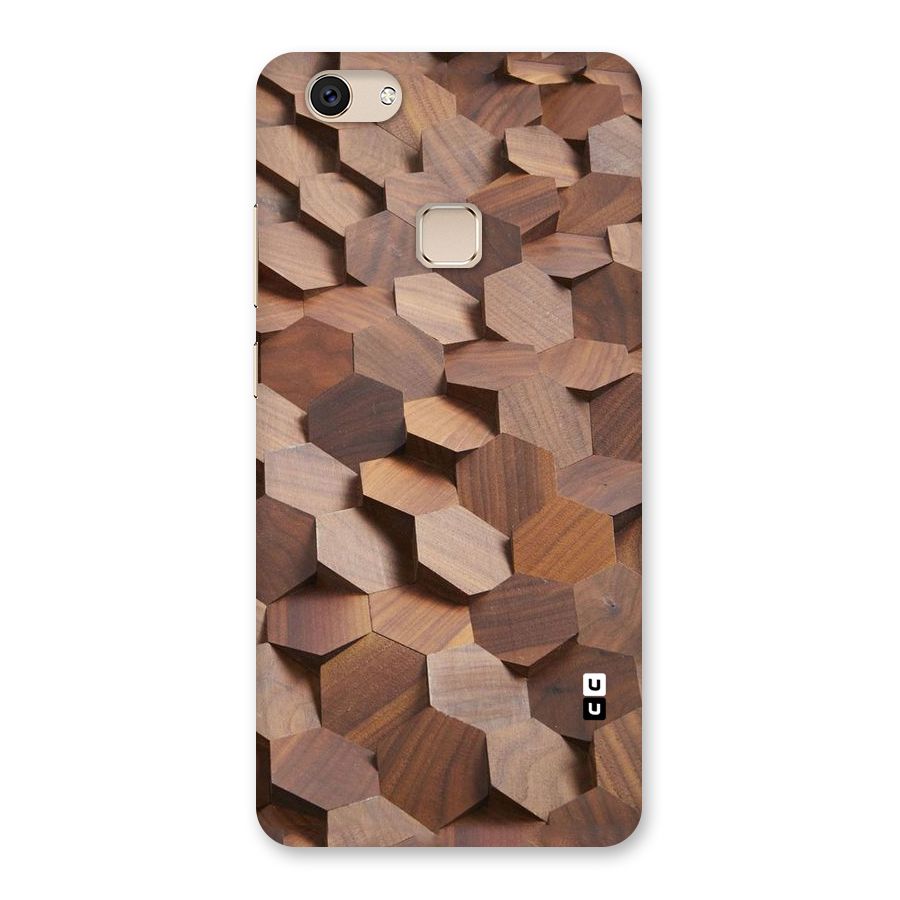 Uplifted Wood Hexagons Back Case for Vivo V7