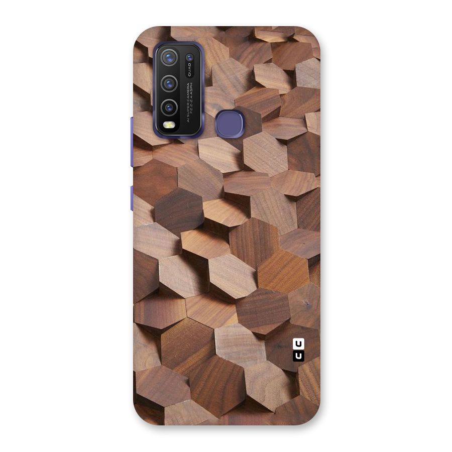 Uplifted Wood Hexagons Back Case for Vivo Y30