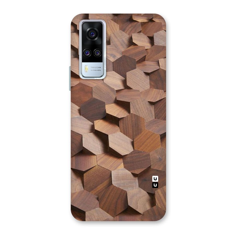 Uplifted Wood Hexagons Back Case for Vivo Y31