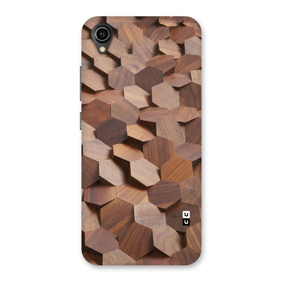 Uplifted Wood Hexagons Back Case for Vivo Y90