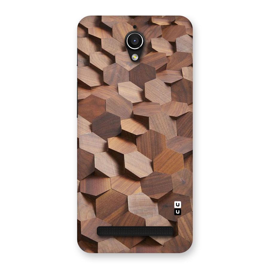 Uplifted Wood Hexagons Back Case for Zenfone Go