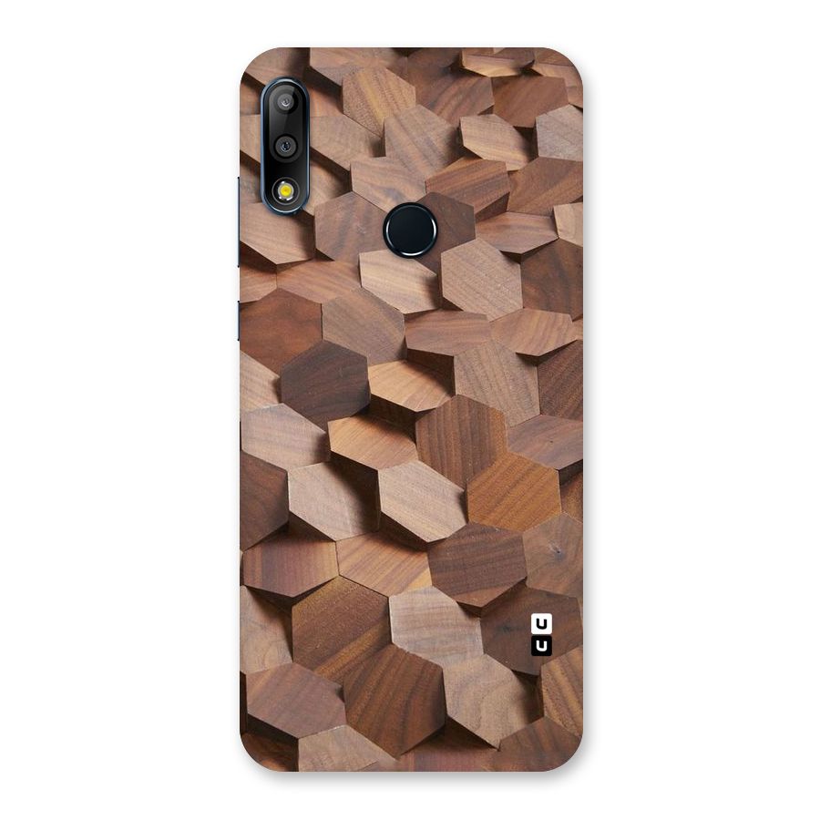 Uplifted Wood Hexagons Back Case for Zenfone Max Pro M2